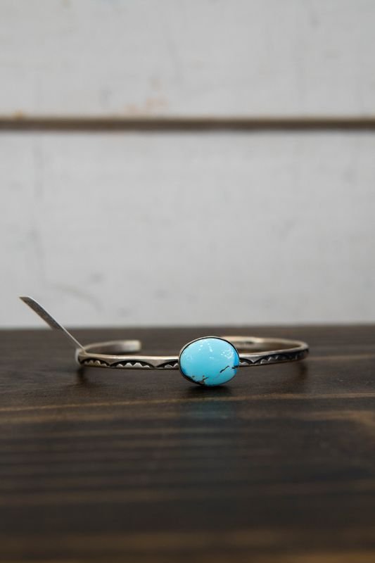 Golden Hills Single Oval Skinny Cuff - Southern Soule Designs