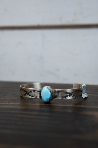 Golden Hills Single Oval Stamped Cuff - Southern Soule Designs