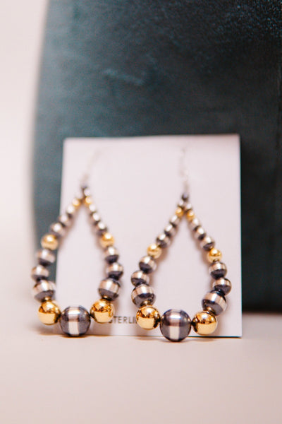 Gold/Silver Pearl Teardrop Earring - Southern Soule Designs