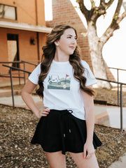 Golf Cart Embroidered Knit Tee WL25 - 12044 - Southern Soule Designs