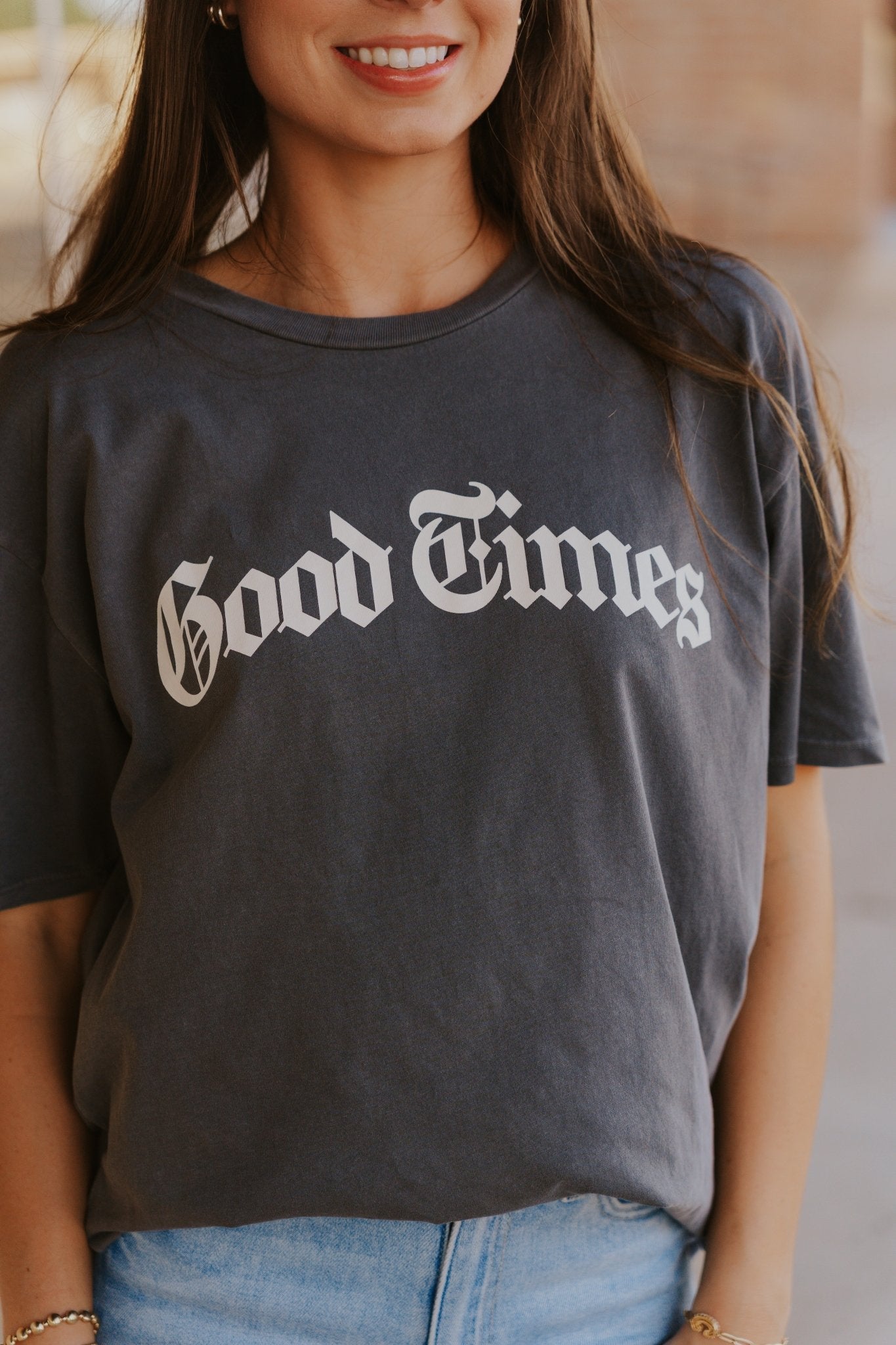 Good Times City Tee Charcoal Moon GT253167S - Southern Soule Designs