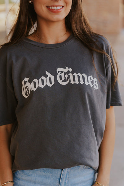 Good Times City Tee Charcoal Moon GT253167S - Southern Soule Designs
