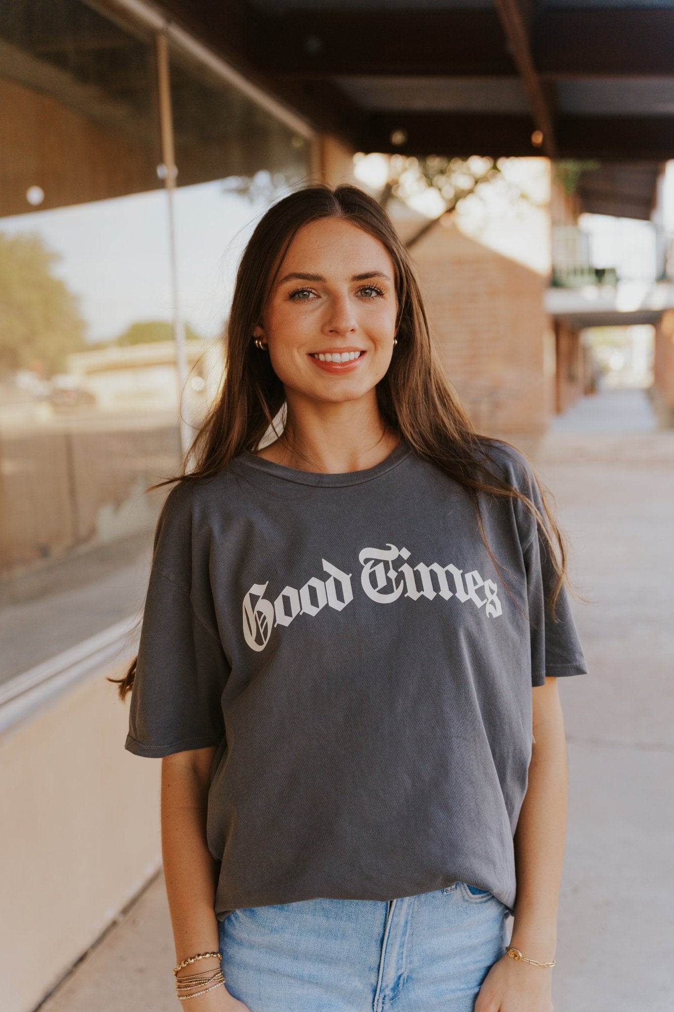 Good Times City Tee Charcoal Moon GT253167S - Southern Soule Designs