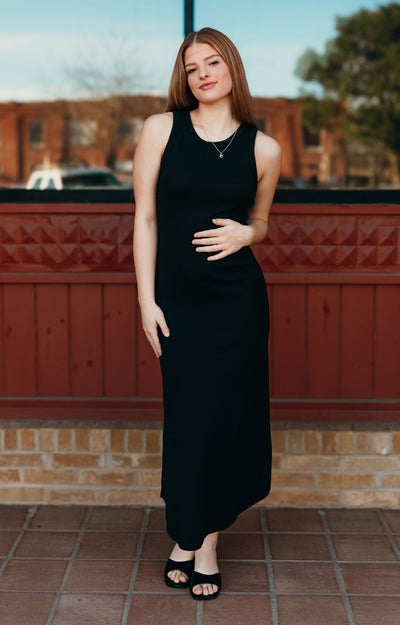 Goodwin Midi Dress Black ZD243858 - Southern Soule Designs