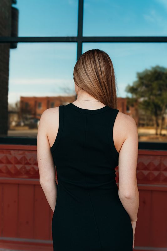 Goodwin Midi Dress Black ZD243858 - Southern Soule Designs