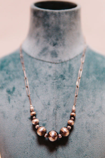 Graduated LG Pearl Chain Necklace - Southern Soule Designs