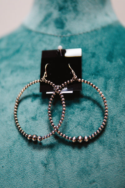 Graduated Pearl Hoop Earrings - Southern Soule Designs