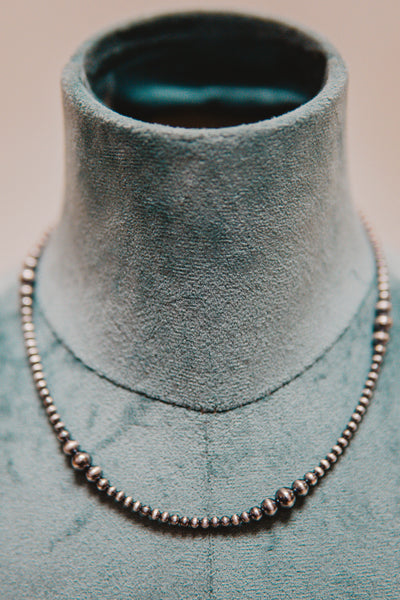3-6MM Graduated Navajo Pearls 16"