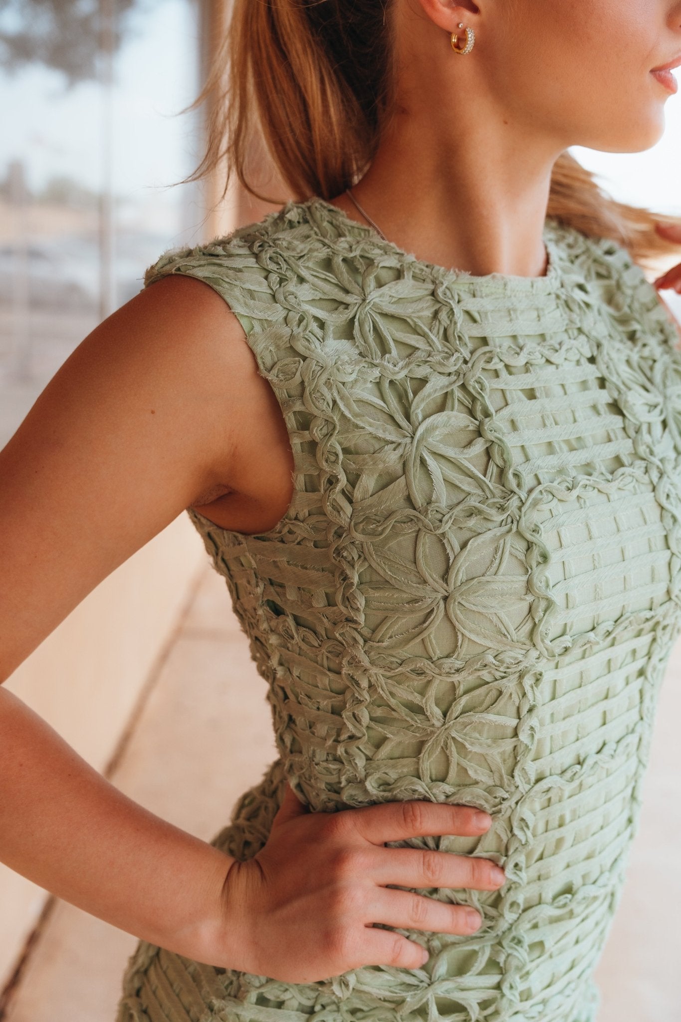 Green Lucy Mini Dress S2041D - Southern Soule Designs