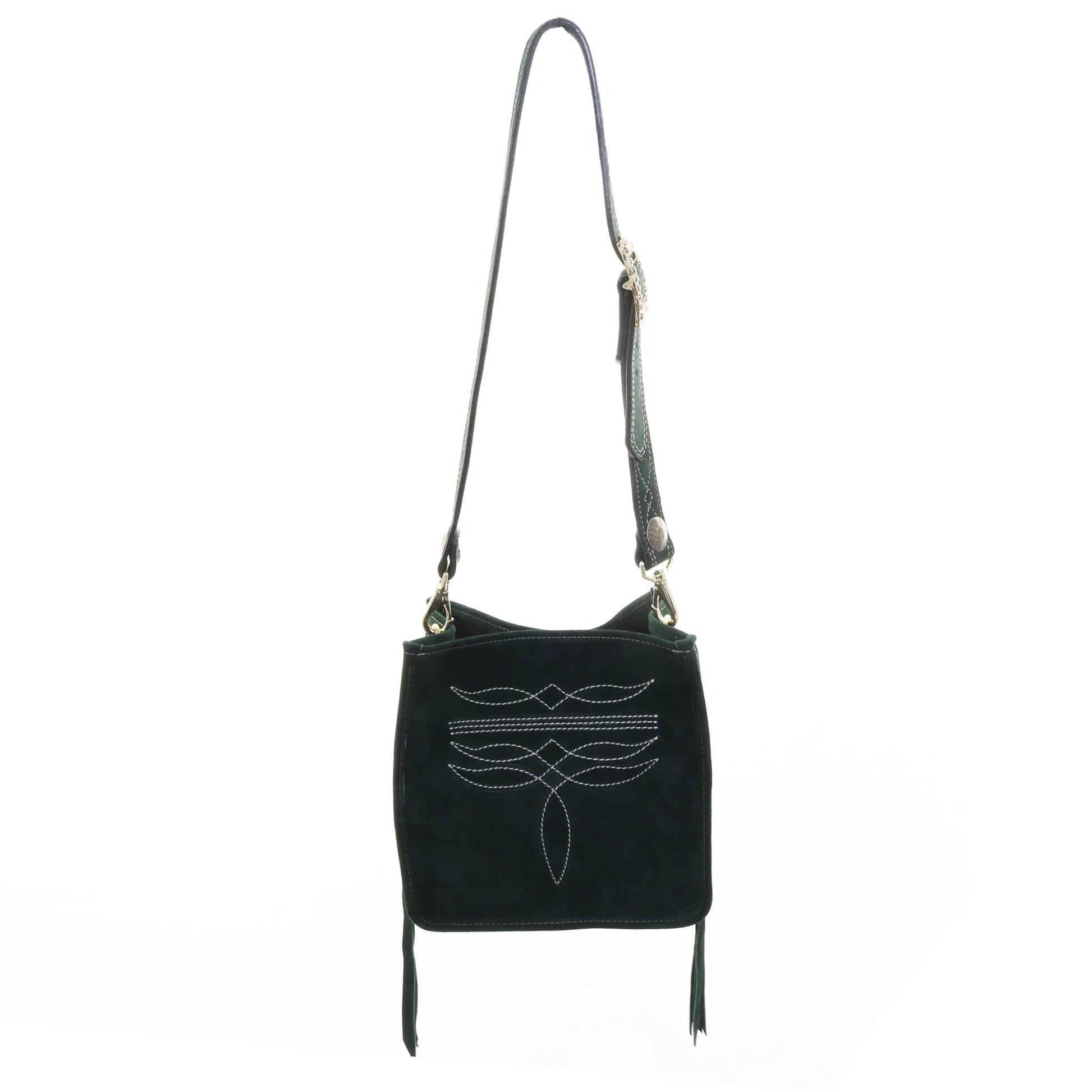 Green Suede Square Tote SQT25 - Southern Soule Designs