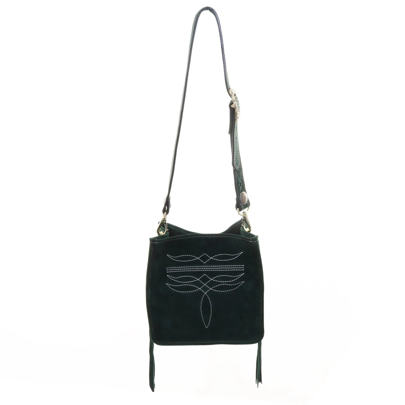 Green Suede Square Tote SQT25 - Southern Soule Designs