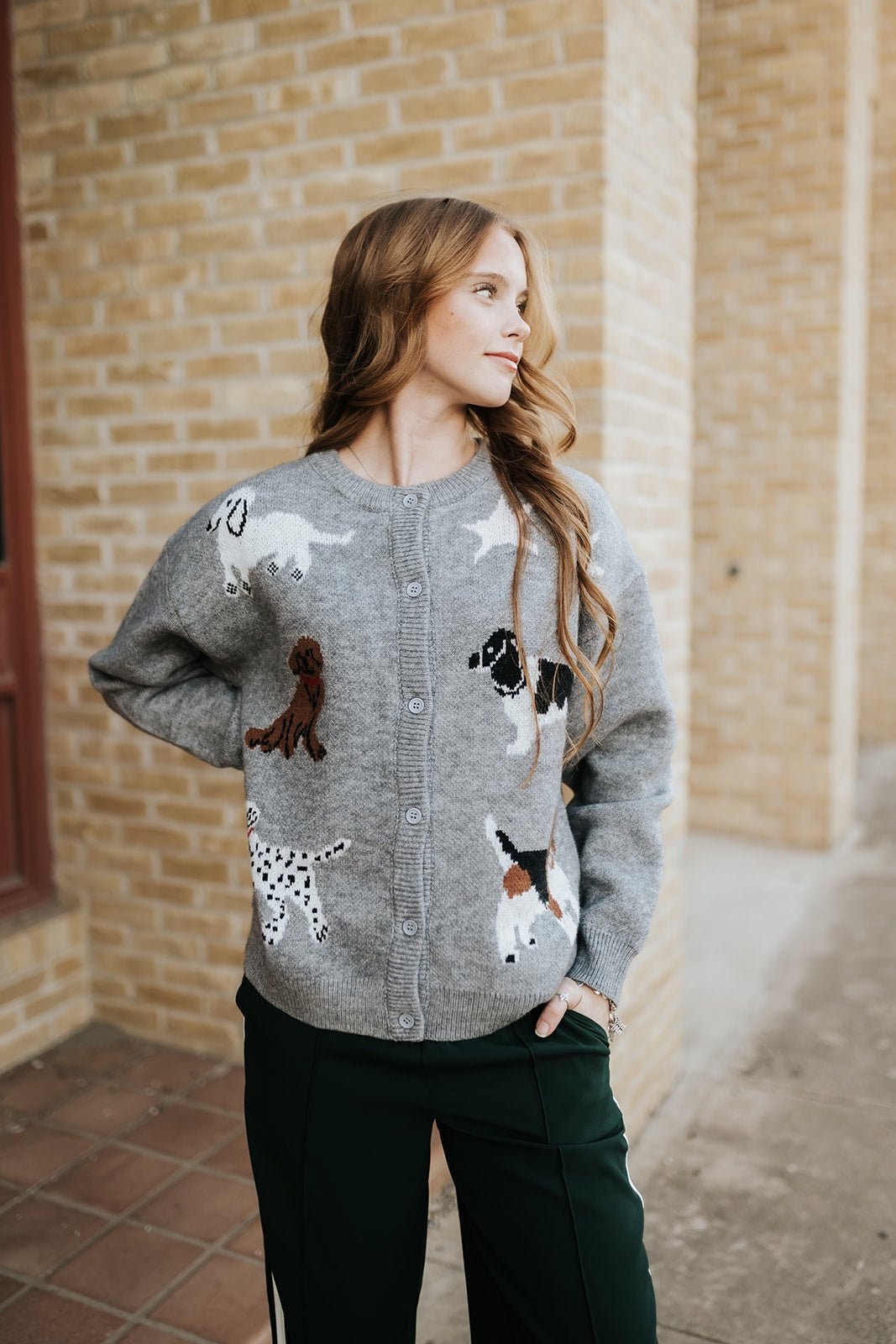 Grey Dog Cardigan MSW11186 - Southern Soule Designs