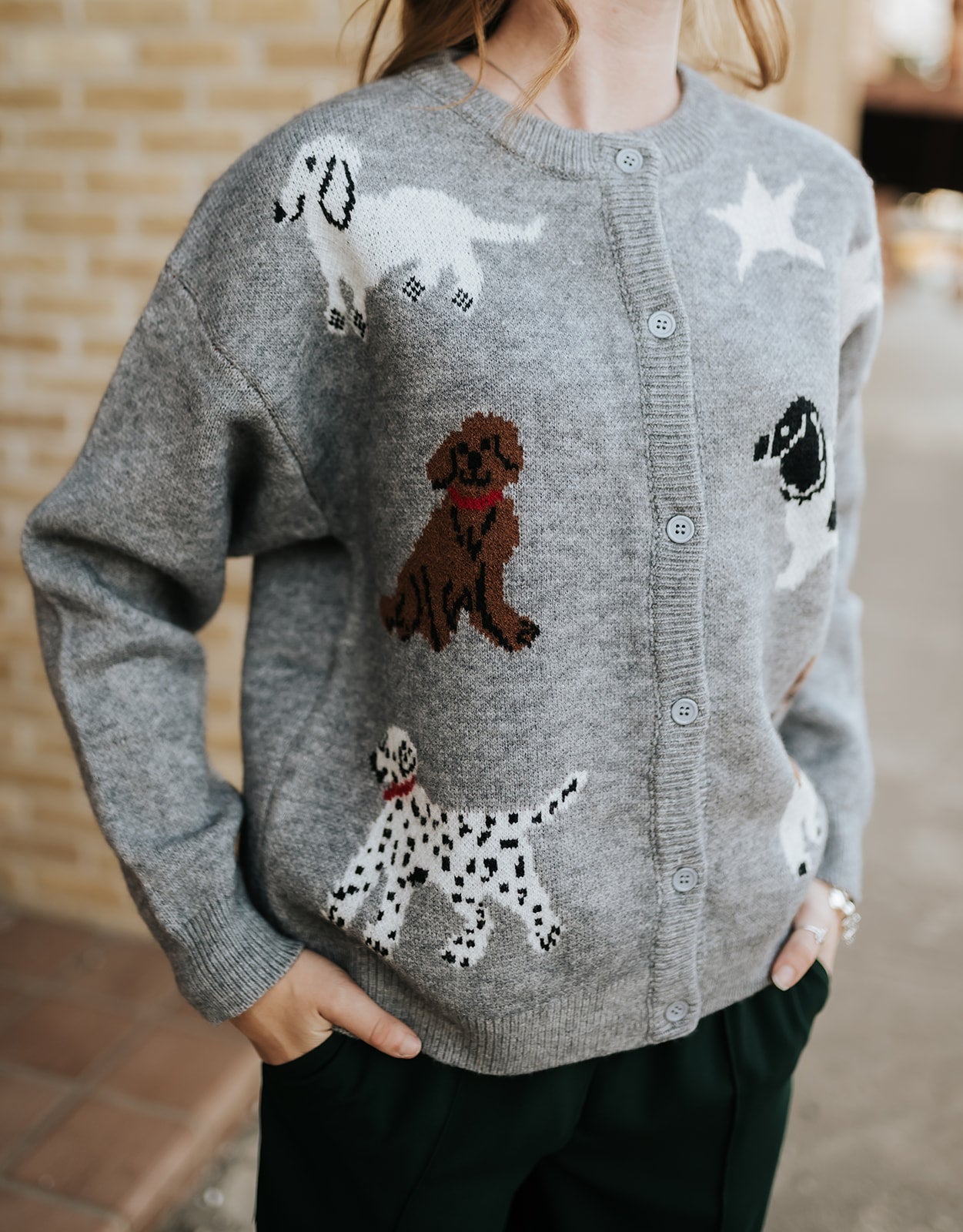 Grey Dog Cardigan MSW11186 - Southern Soule Designs