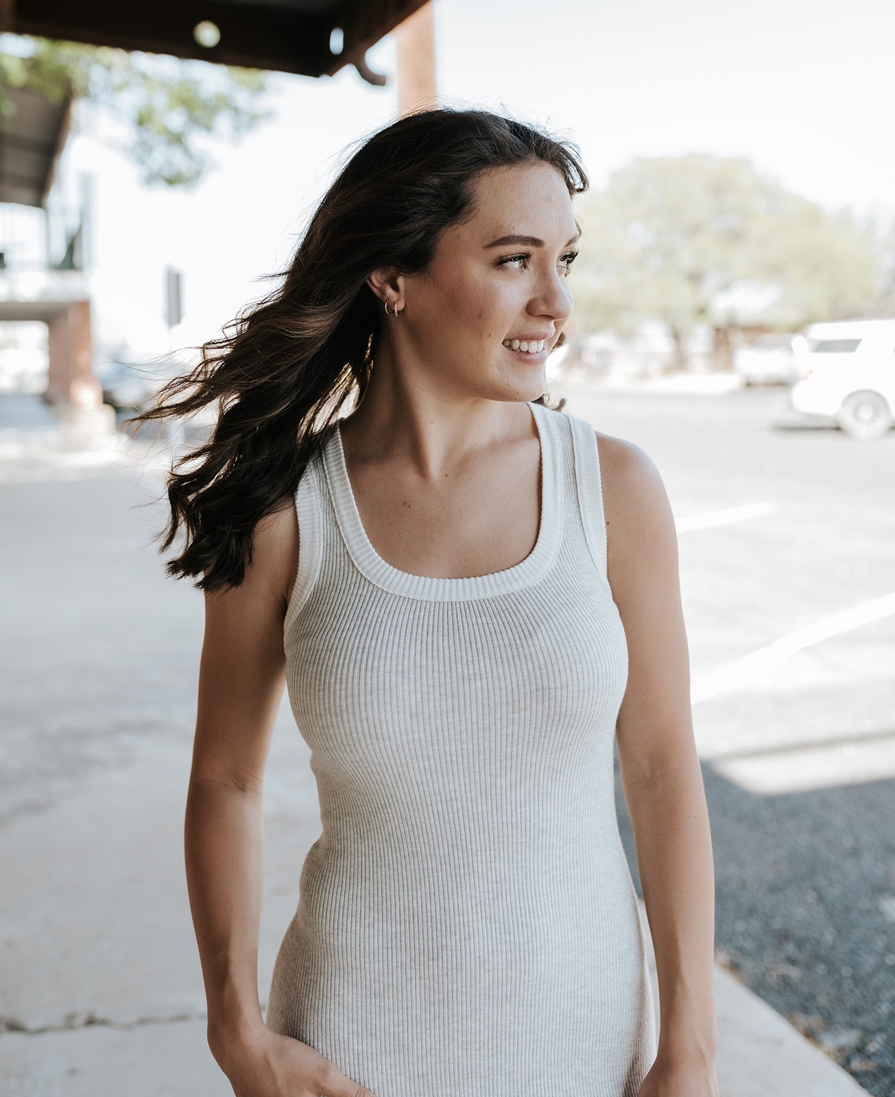 Grey White Tank Maxi Dress – Southern Soule Designs