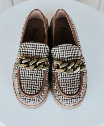 Not Literally Black Tan Houndstooth