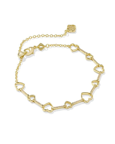 Haisley Heart Delicate Chain Bracelet - Southern Soule Designs