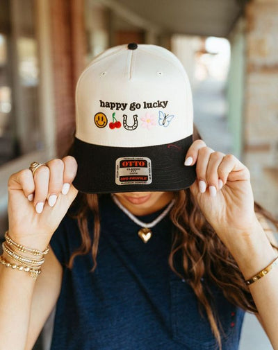 Happy Go Lucky Trucker Hat - Southern Soule Designs