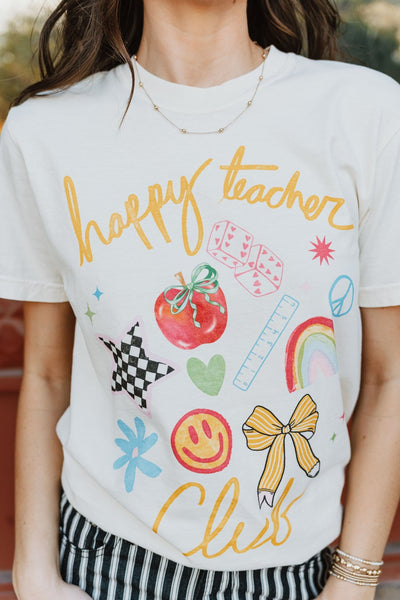Happy Teacher Club Tee - Southern Soule Designs