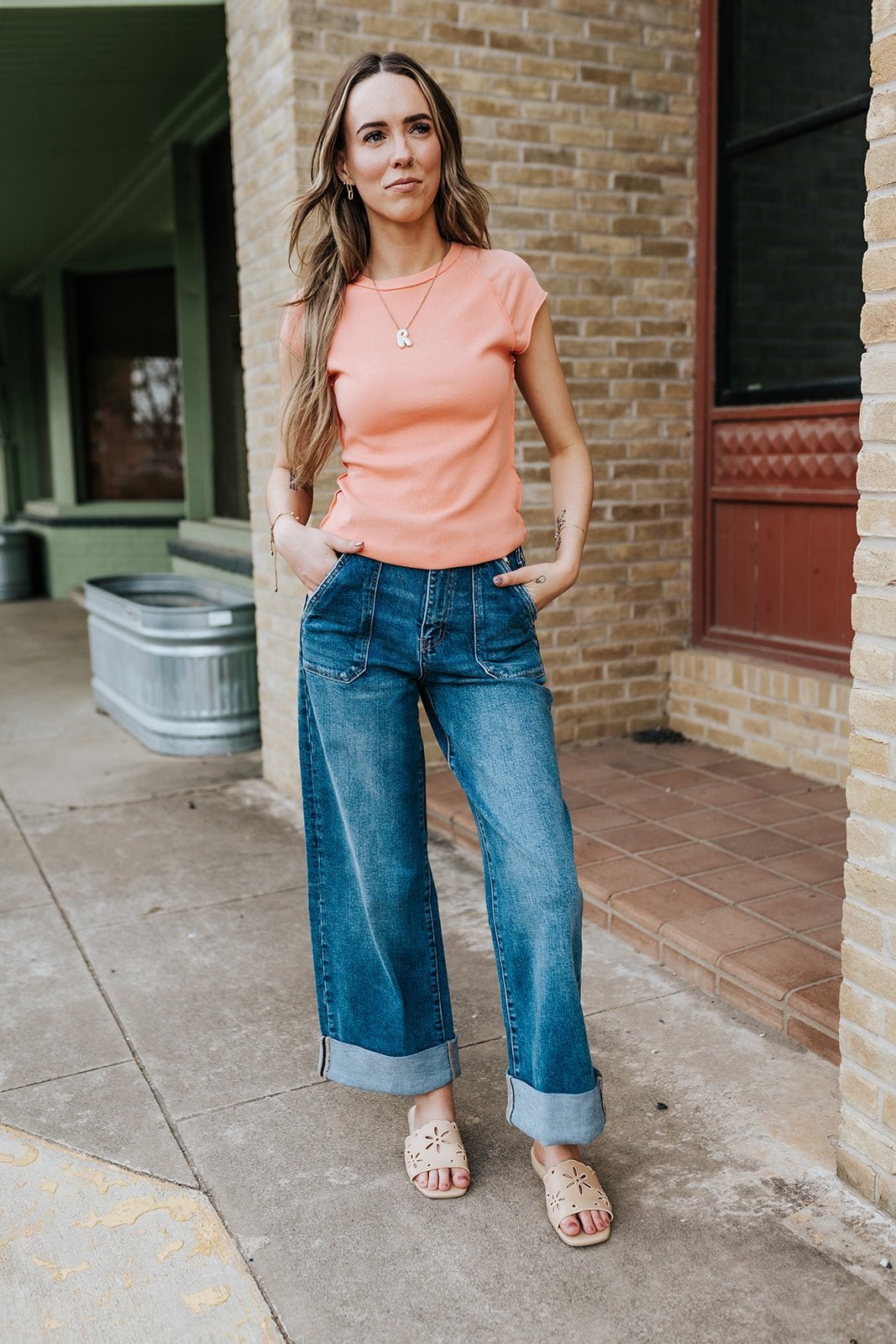 Haylee Ultra High Rise 90's Wide KC3308D - Southern Soule Designs