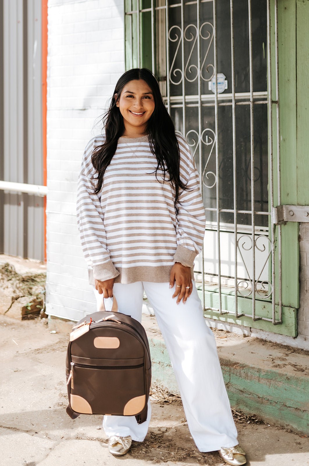 Heather Ash The Everyday Striped Crew Top ZT263558 - Southern Soule Designs