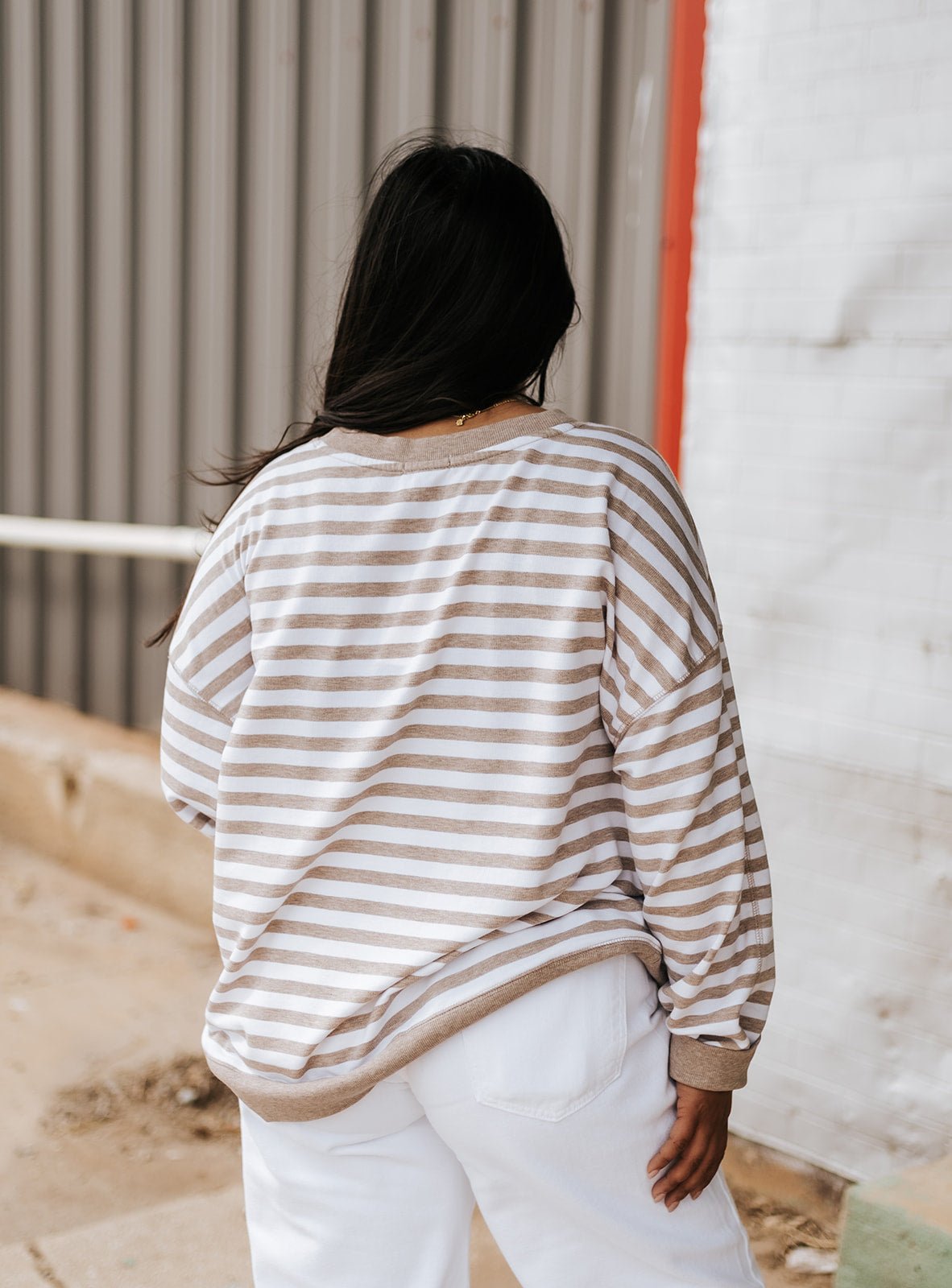 Heather Ash The Everyday Striped Crew Top ZT263558 - Southern Soule Designs