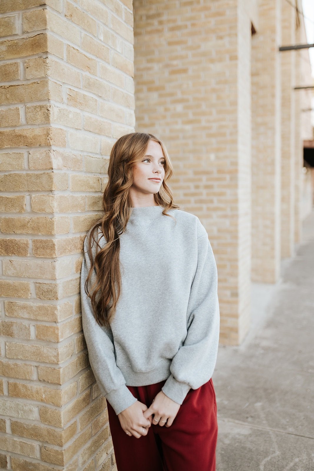 Heather Grey Butter Fleece Sweatshirt TBT14112 - Southern Soule Designs