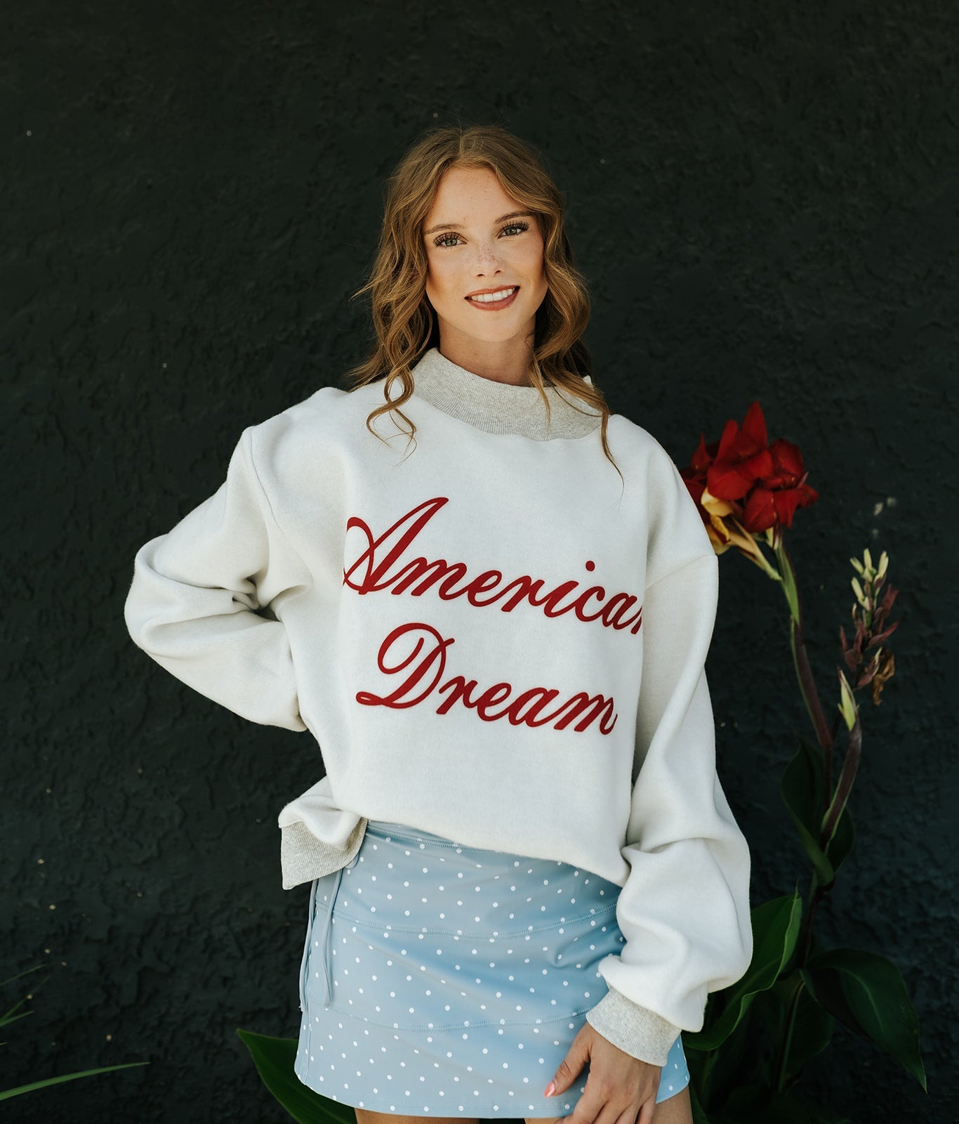 Heather Grey God's Country & American Dream Reversible Sweatshirt IT2594 - Southern Soule Designs