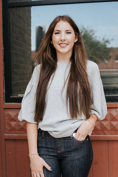 Heather Grey Matteo Sweater - Southern Soule Designs