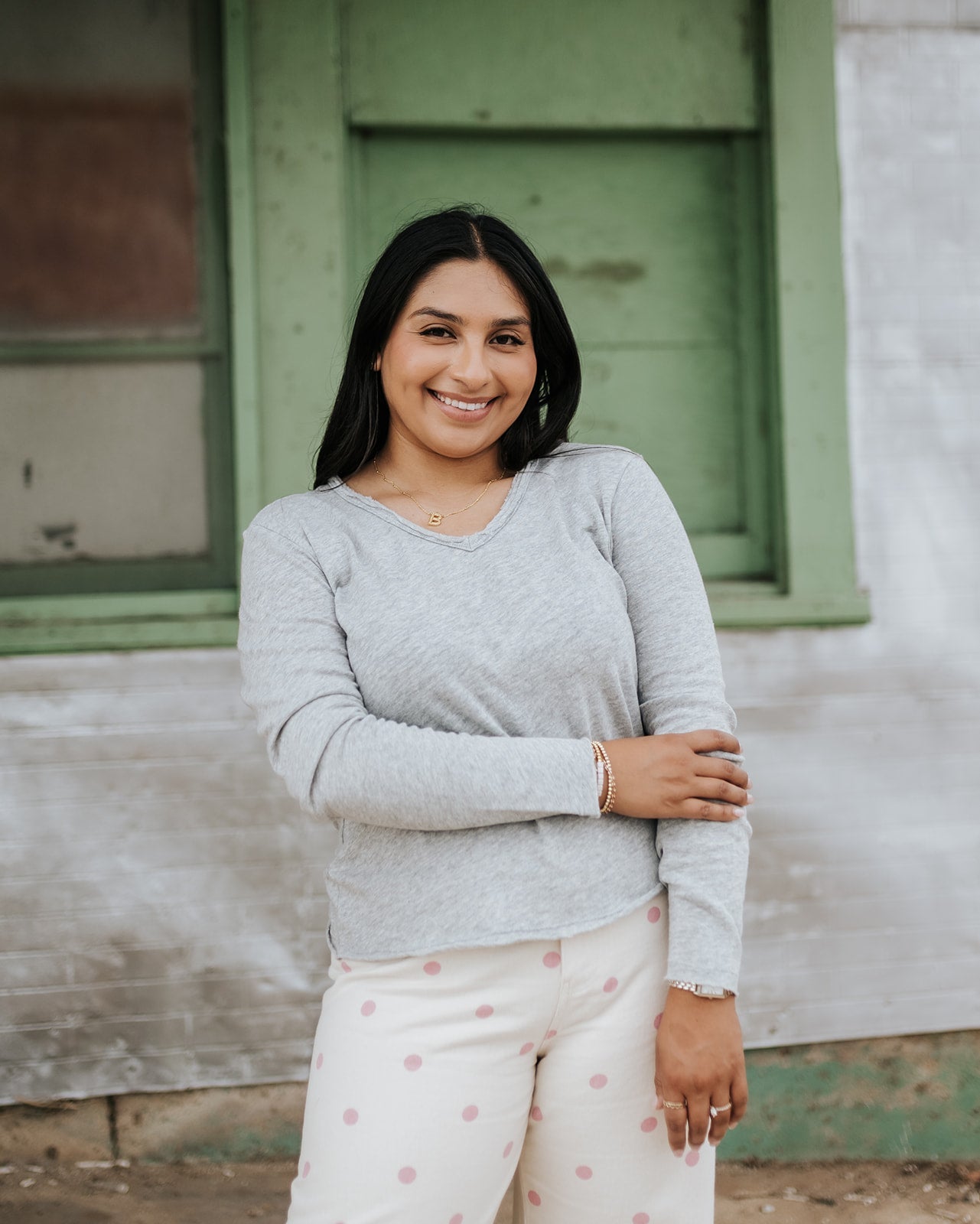 Heather Grey Vanya Long Sleeve Tee - Southern Soule Designs