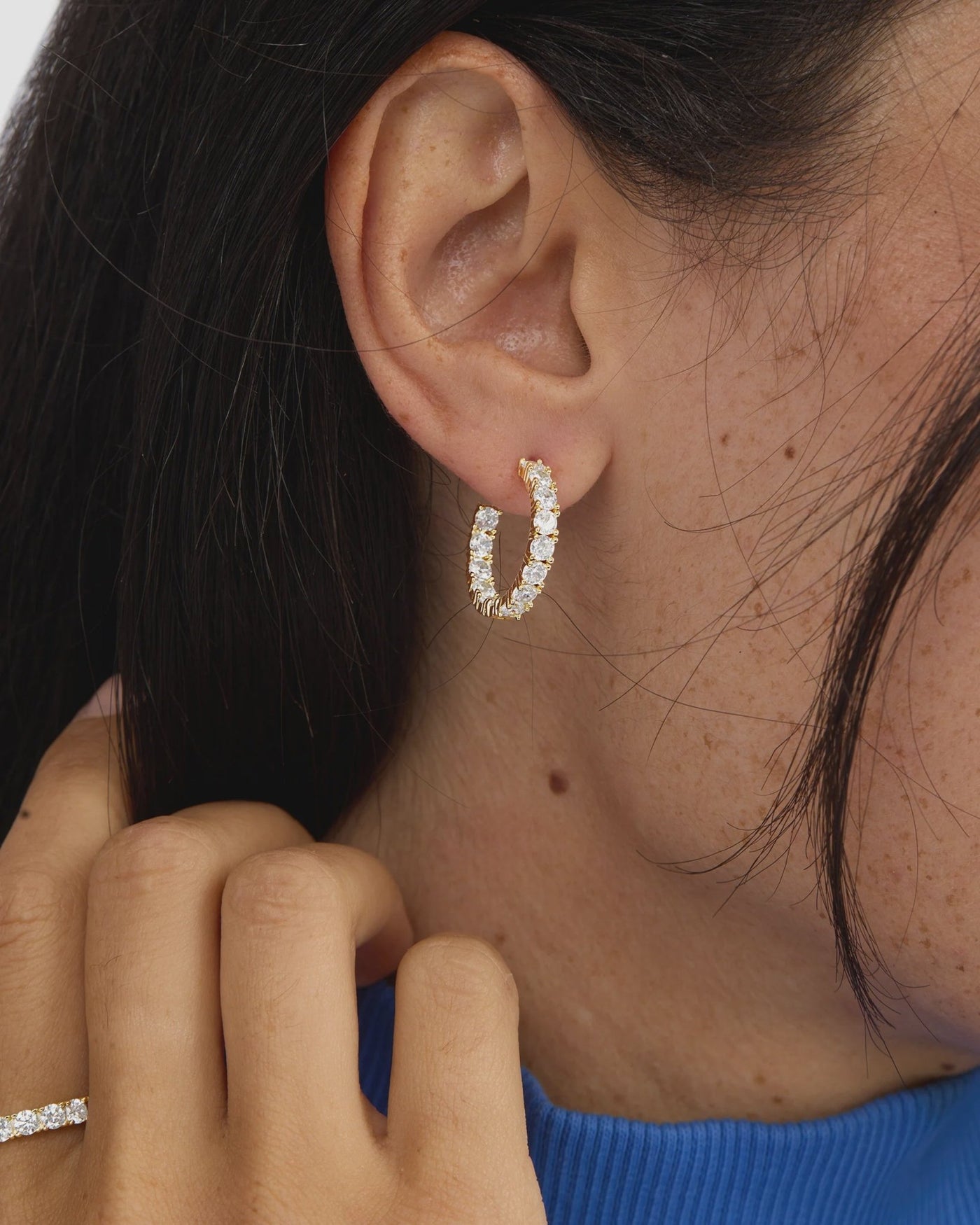 Heiress Hoops .75' - Southern Soule Designs