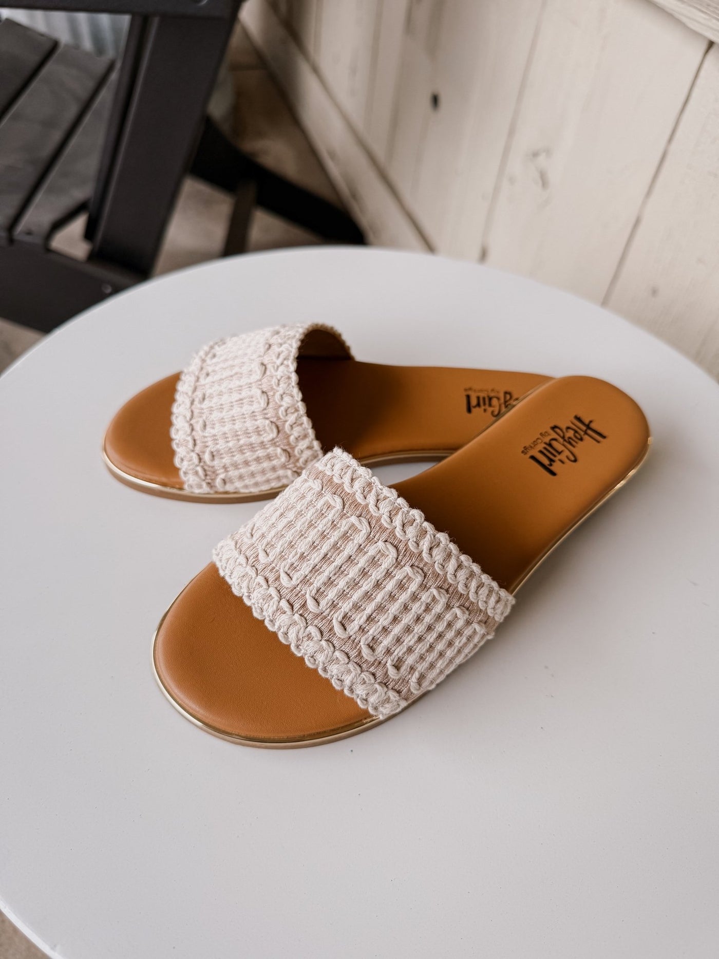 Here For a Good Time Ivory Sandal - Southern Soule Designs