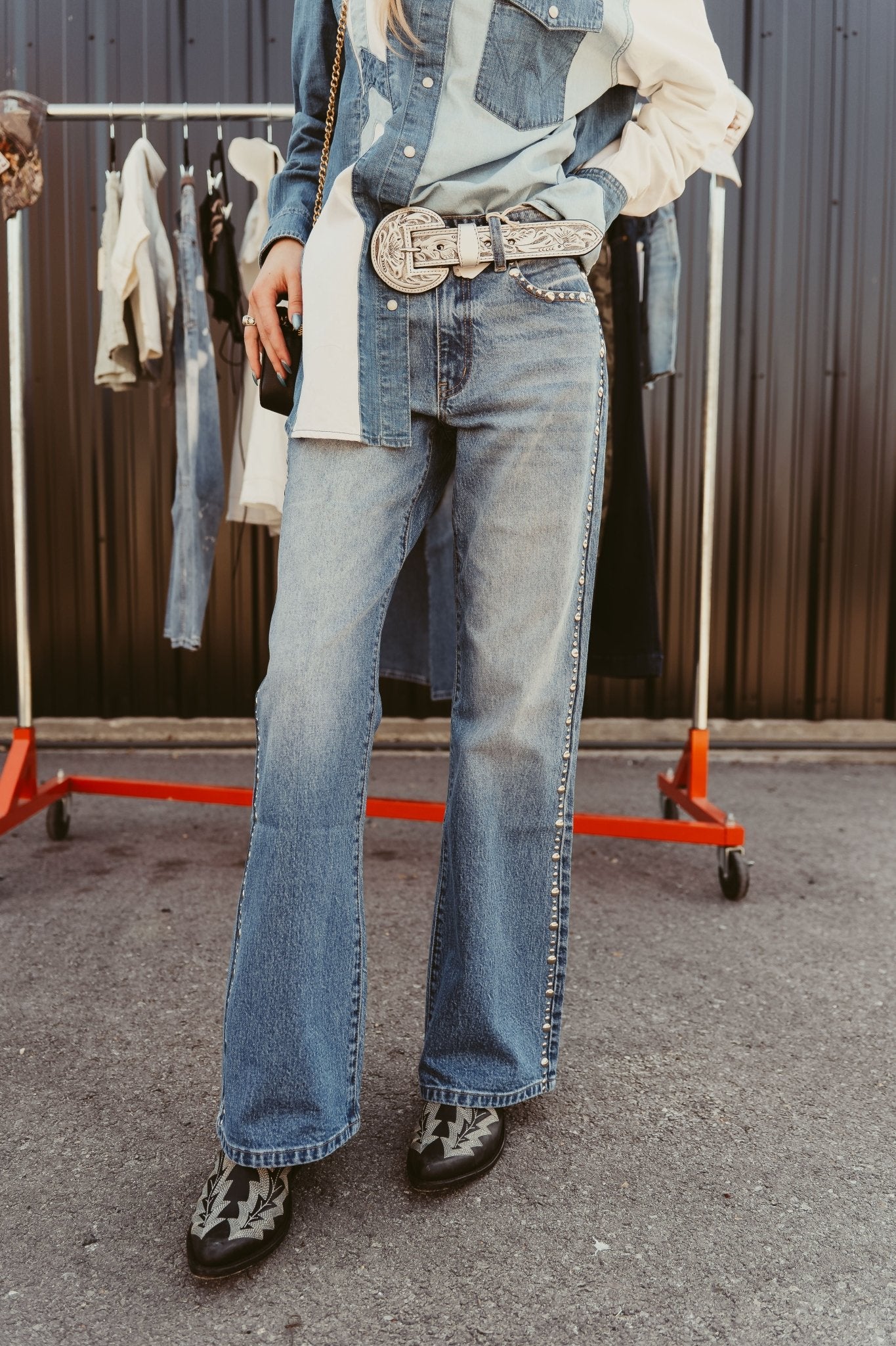 High Rise Wide Flare Jean KC5527M - Southern Soule Designs