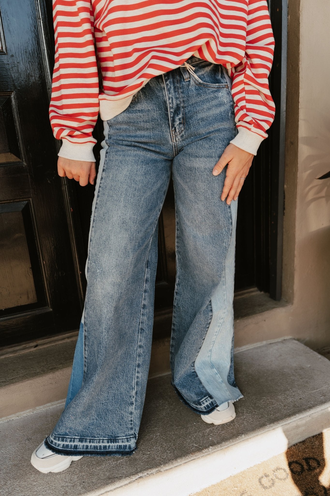 High Rise Wide Leg Jeans KC5521M - Southern Soule Designs