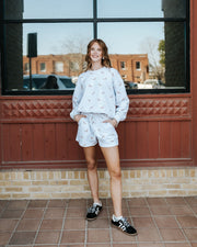 High Waist Dog Print Sweatshorts MP20783 - 1 - Southern Soule Designs