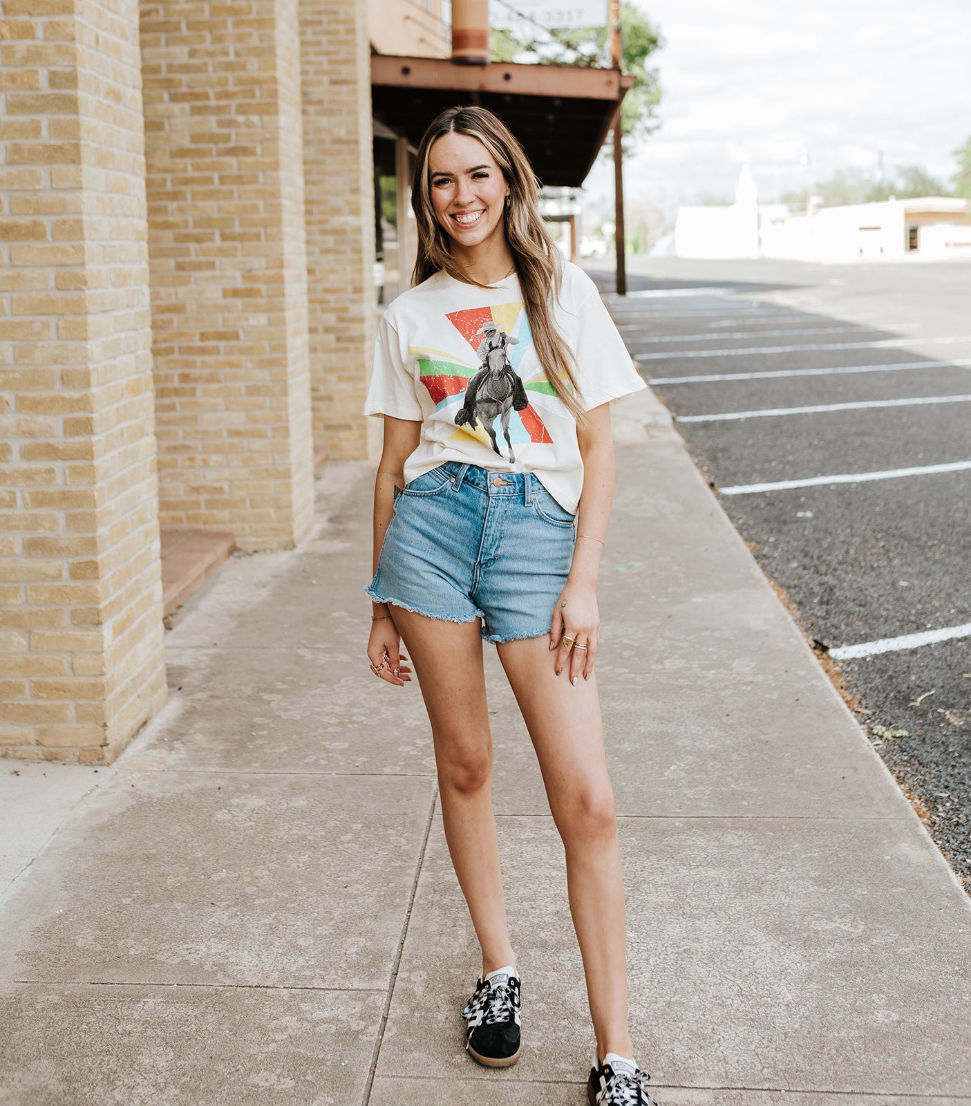 HMT Creme 70s Cowboy Tee - Southern Soule Designs