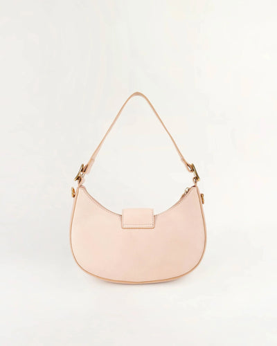 Hobo Medium Purse - Beige Floral Leather