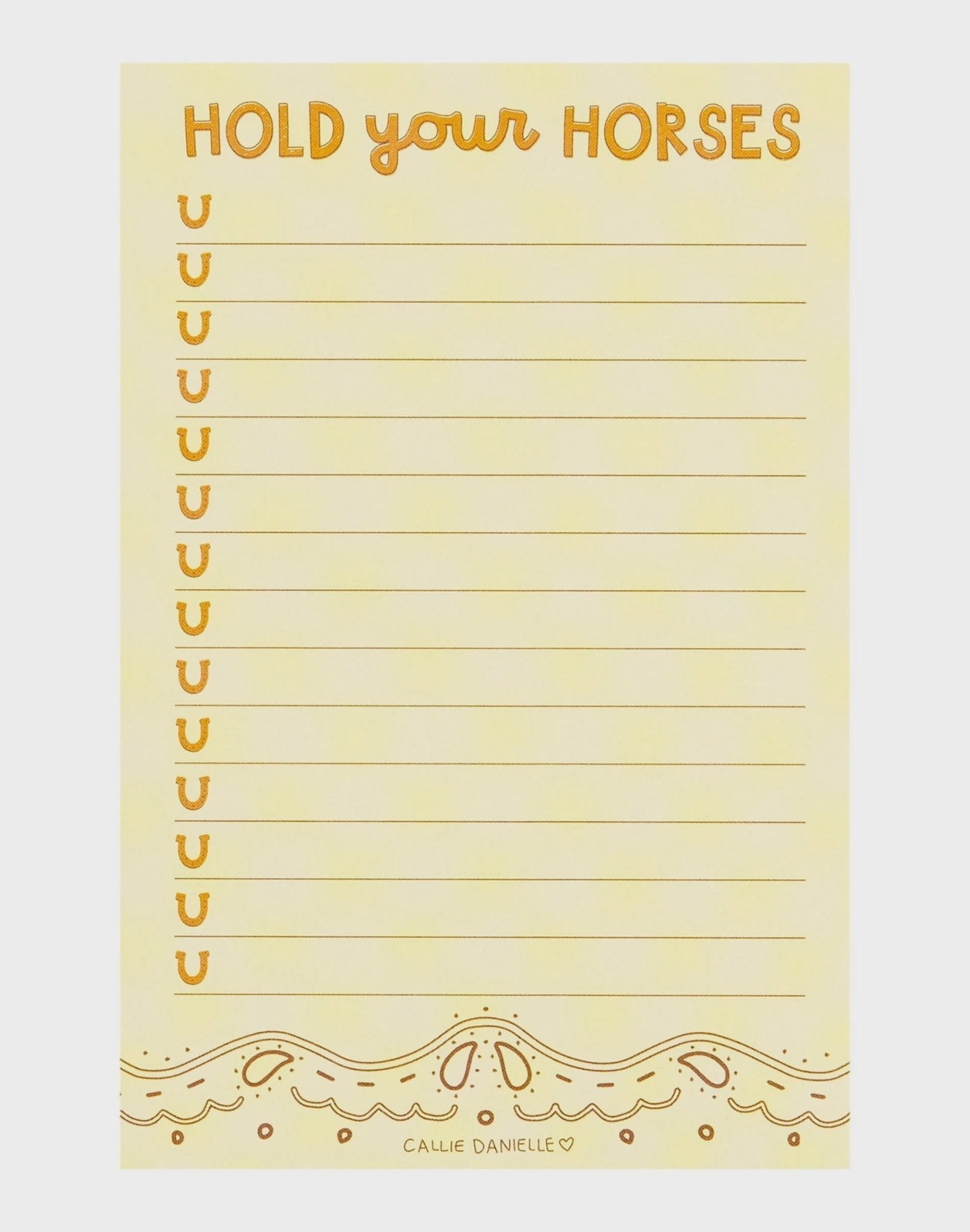 Hold Your Horses Southern Notepad - Southern Soule Designs