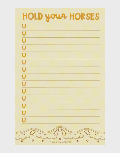Hold Your Horses Southern Notepad - Southern Soule Designs
