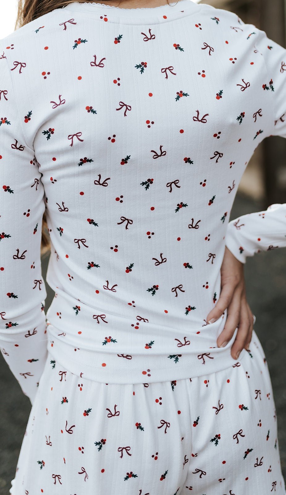 Holly Long Sleeve Top White ZLT254740 - Southern Soule Designs