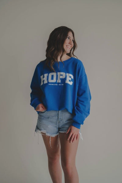 Hope Royal Blue Pullover - Southern Soule Designs