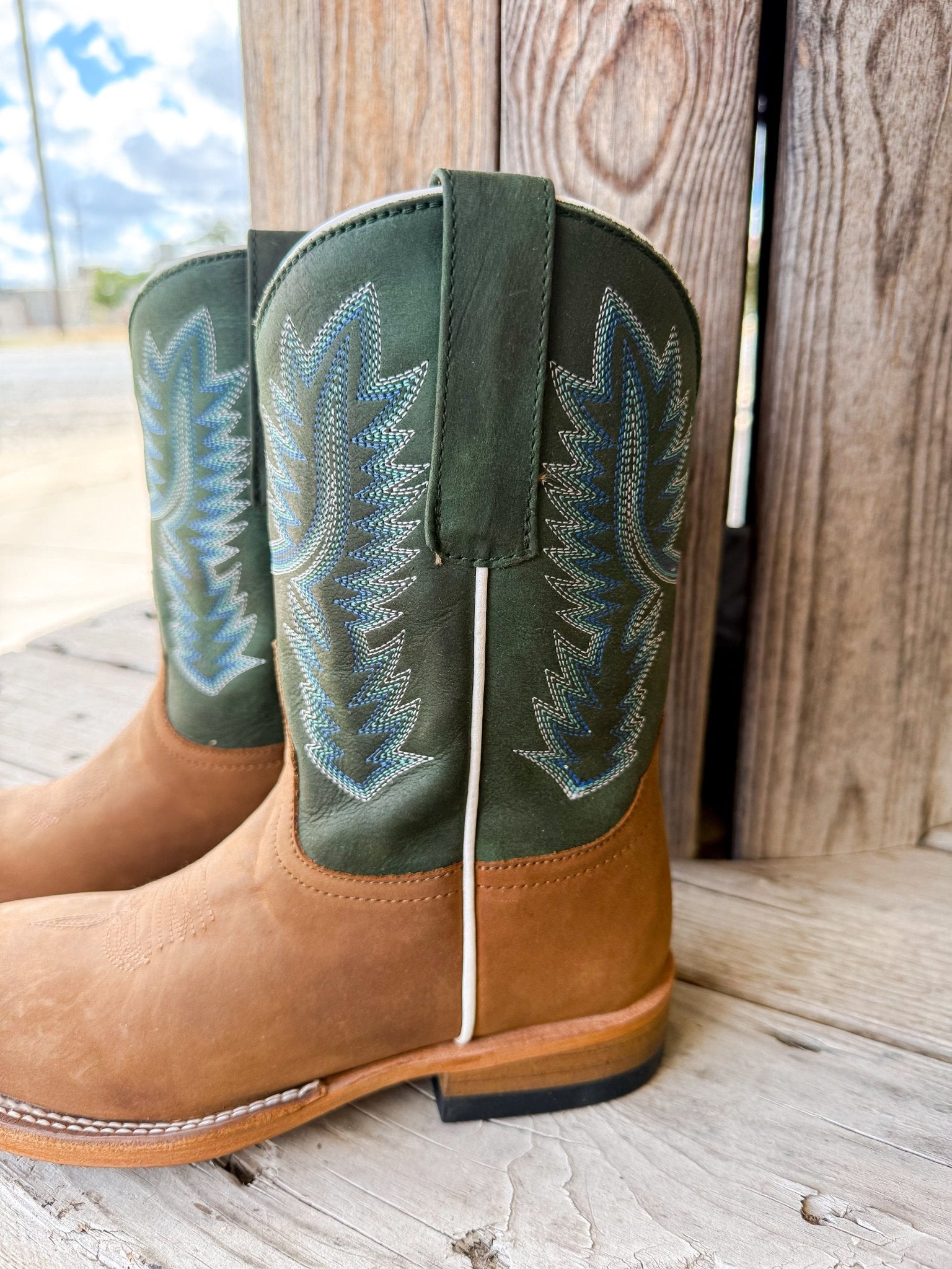 Horse Power Kids Tan/Green HPK8078 - Southern Soule Designs