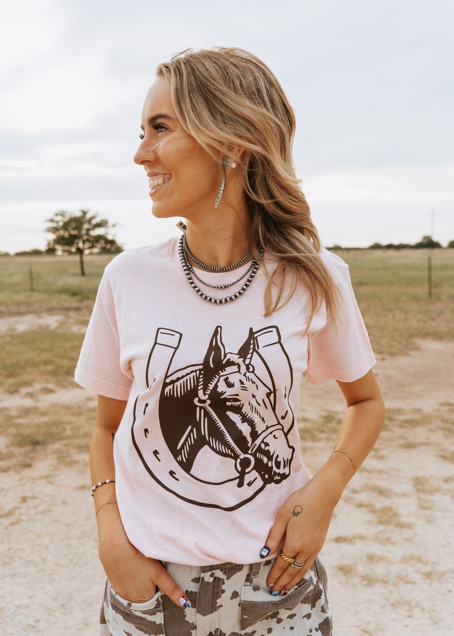 Horseshoe & Horsehead Tee - Southern Soule Designs