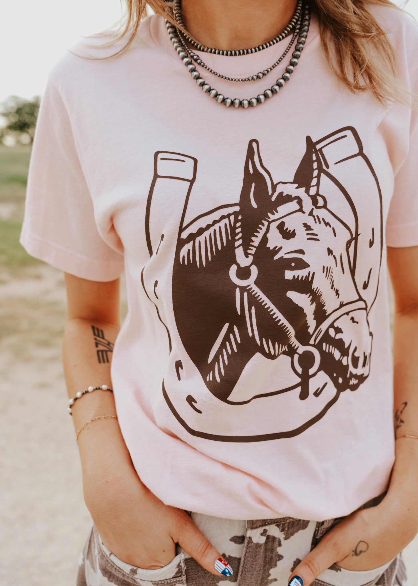 Horseshoe & Horsehead Tee - Southern Soule Designs