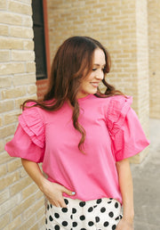 Hot Pink Franco Top - Southern Soule Designs