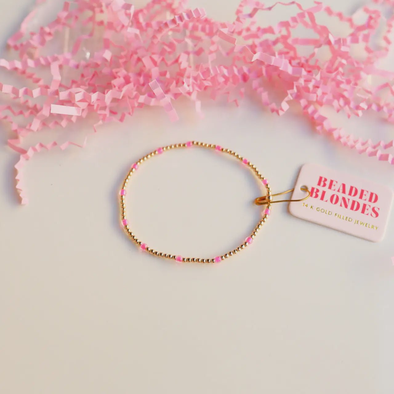Hot Pink Poppi Dainty Bracelet - Southern Soule Designs