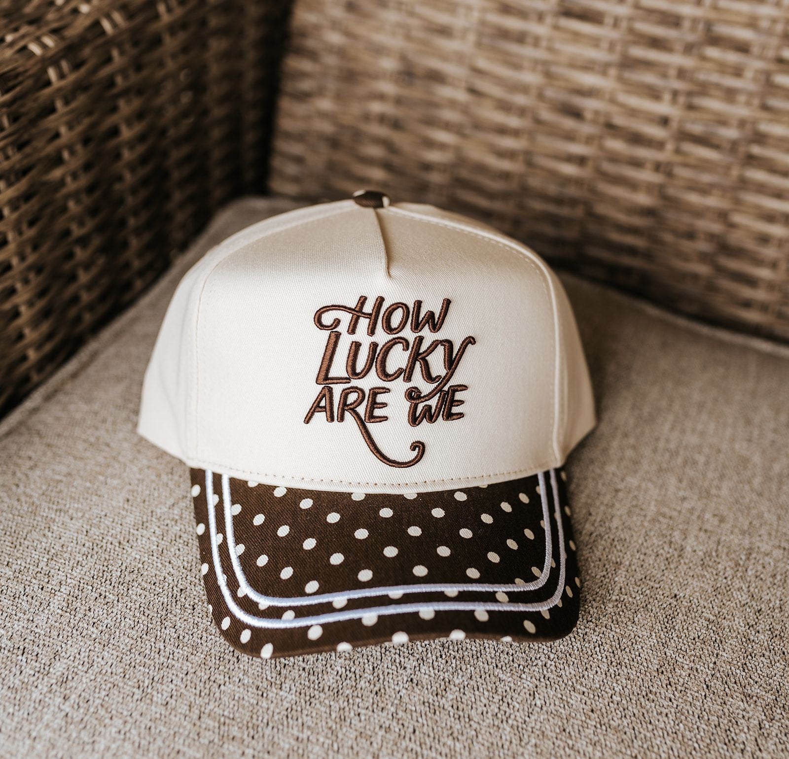 How Lucky Are We Polka Dot Hat - Southern Soule Designs
