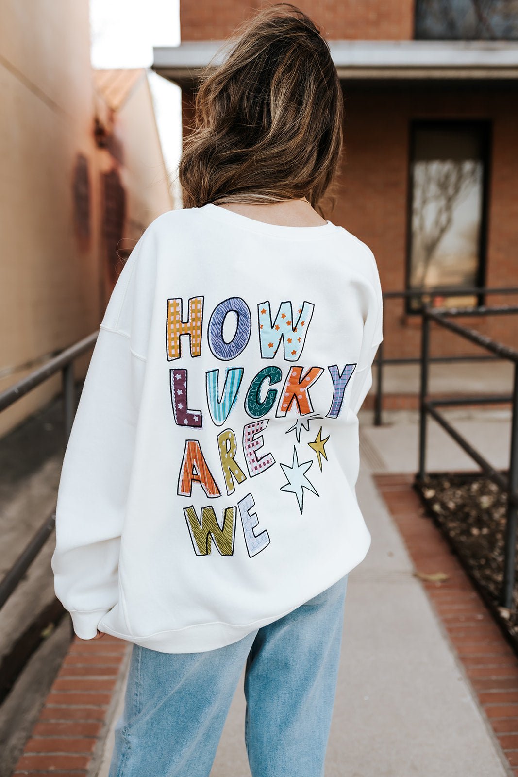 How Lucky are We Sweatshirt - Southern Soule Designs