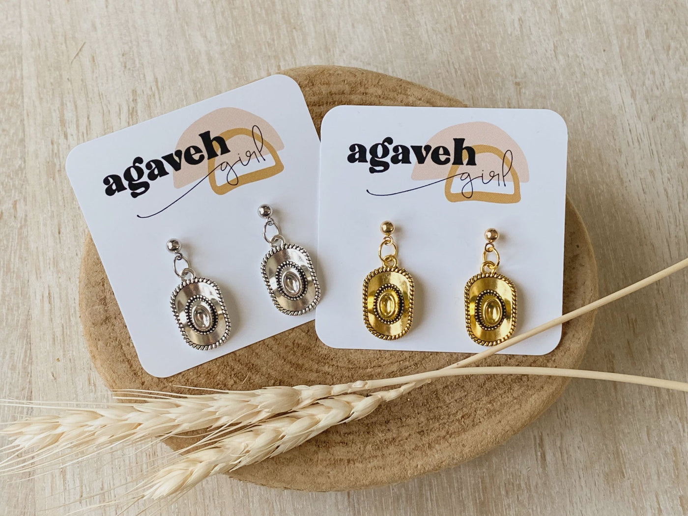 Howdy Gold Dangle Earrings - Southern Soule Designs