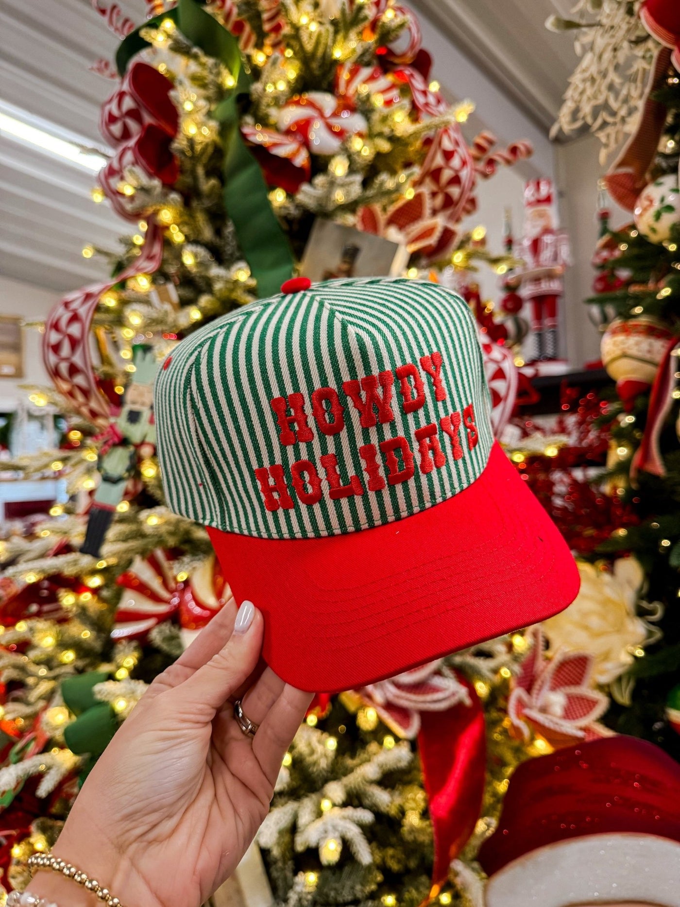 Howdy Holidays Canvas Cap - Southern Soule Designs