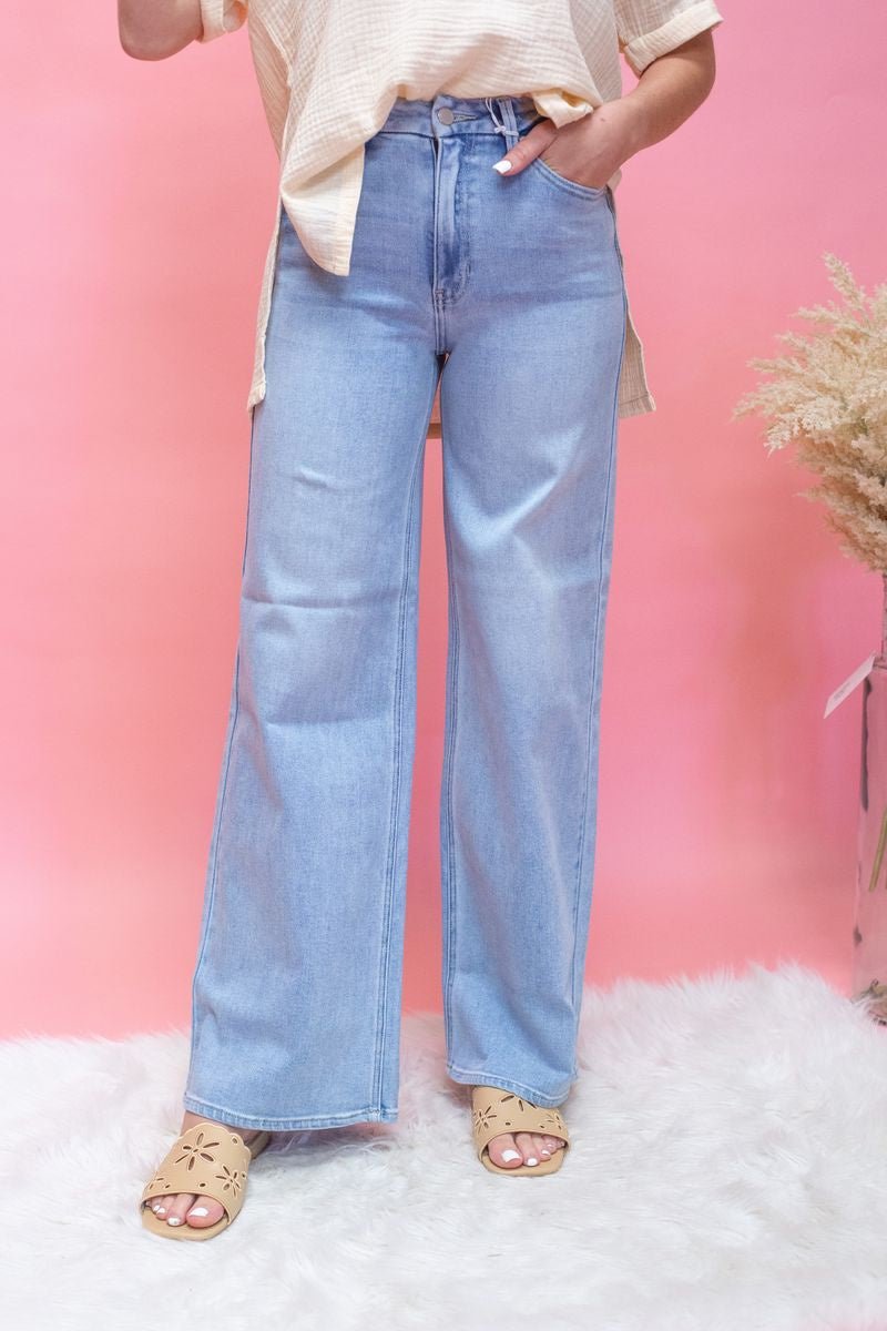 HR Palazzo Wide Leg Jean - Southern Soule Designs